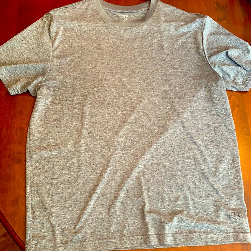 Gray workout shirt